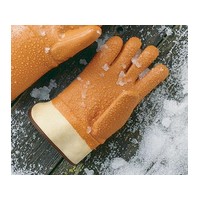 Ansell Edmont 205059 Ansell Size 10 Orange Winter Monkey Grip Jersey Lined Cold Weather Gloves With Wing Thumb, Safety Cuffs, Vi